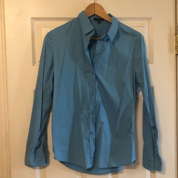 Turquoise button down shirt - Picture 2 of 4